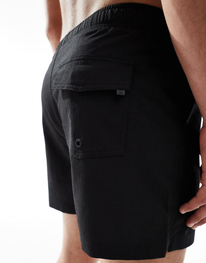 Textured Swimshort With Pocket
