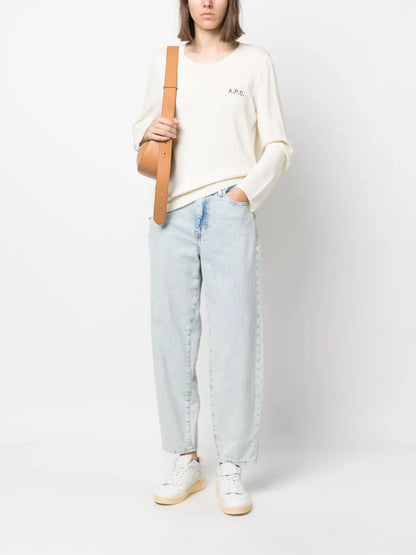 Logo-Embroidered Cotton Jumper