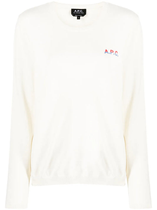 Logo-Embroidered Cotton Jumper