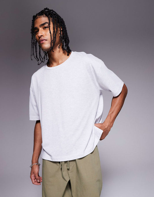 Oversized Boxy Contrast Stitch T-Shirt