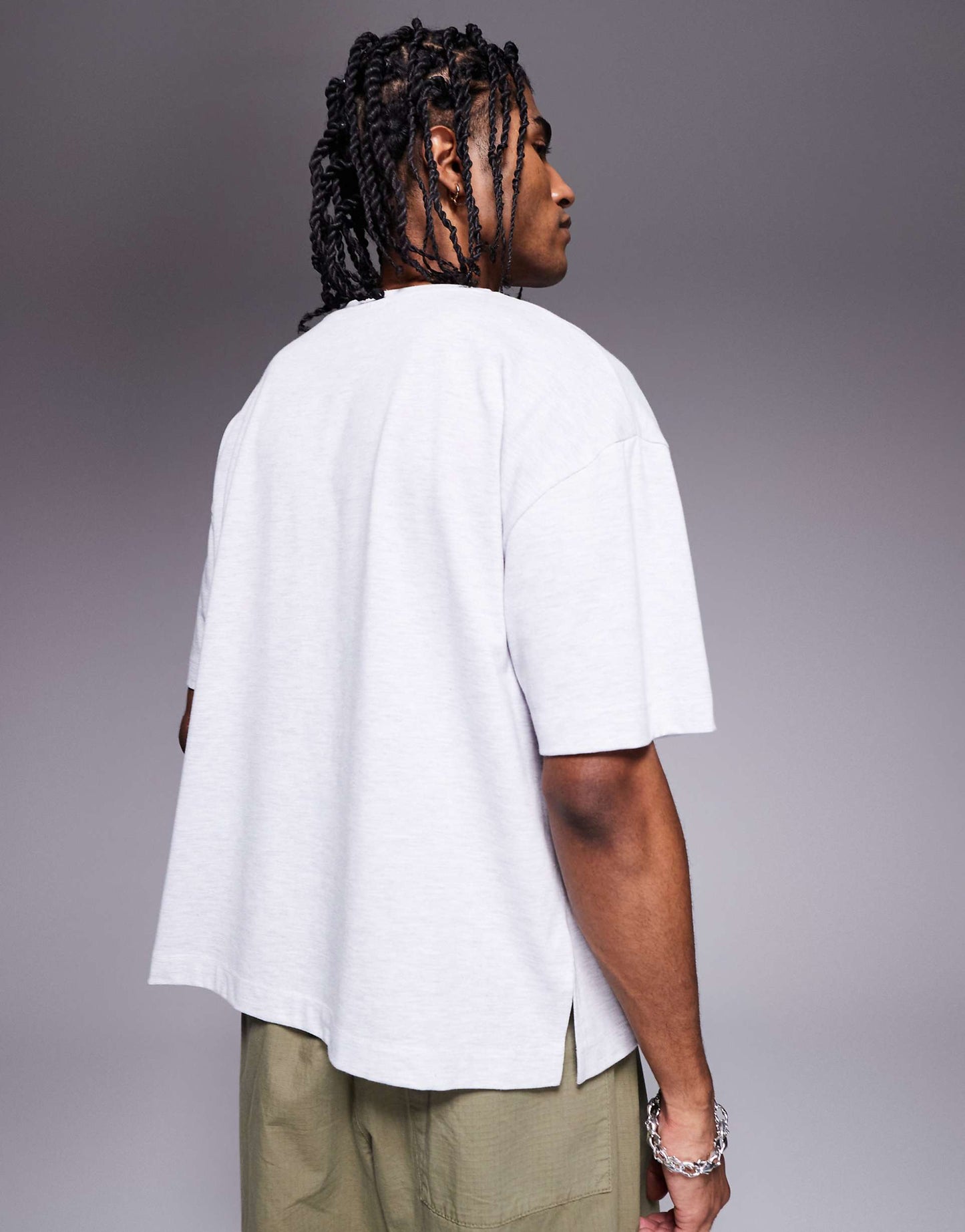 Oversized Boxy Contrast Stitch T-Shirt