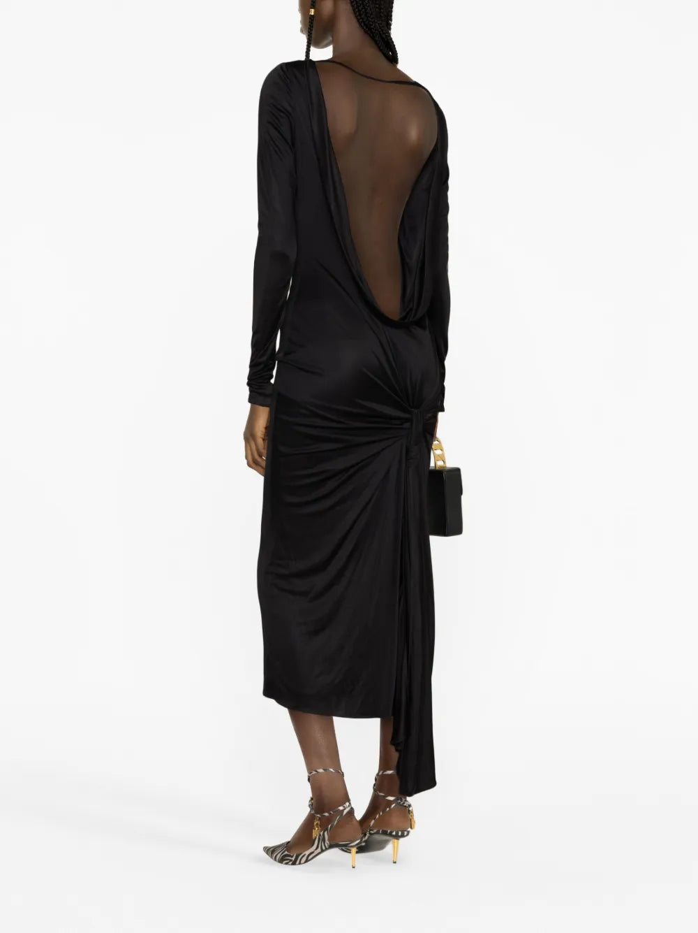 Knotted Backless Dress