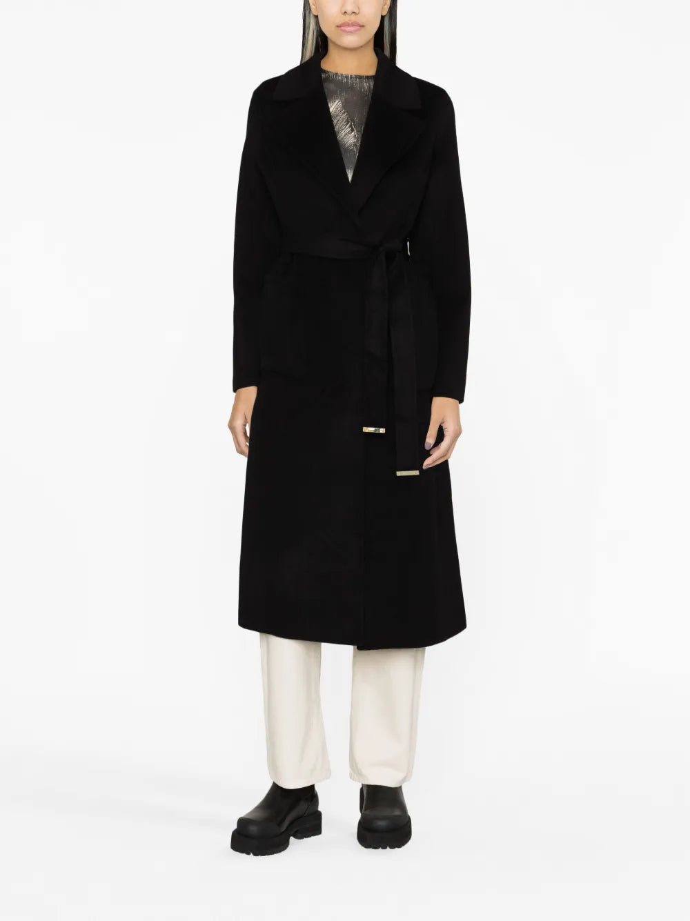 Belted Double-Breasted Coat