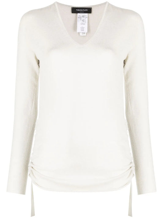 V-Neck Knitted Jumper