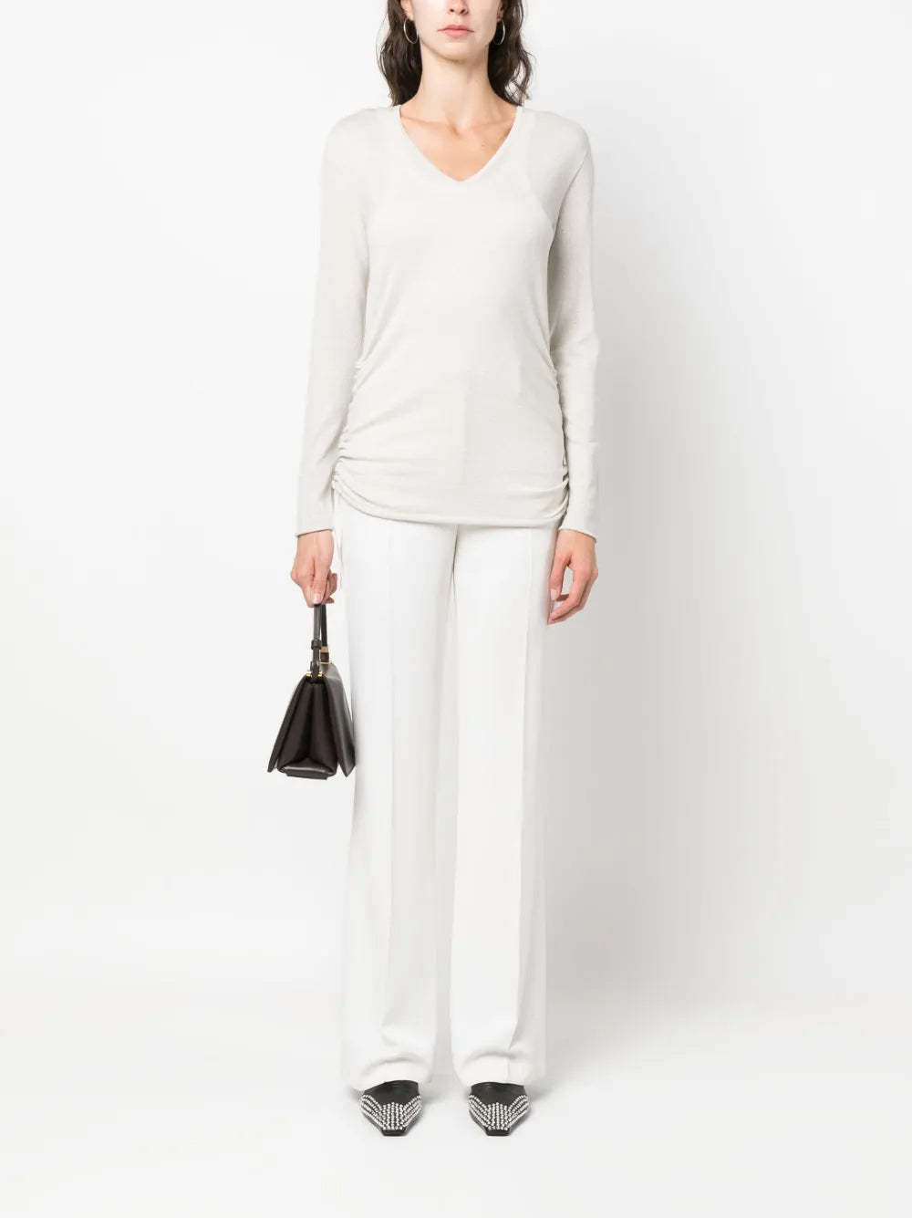 V-Neck Knitted Jumper