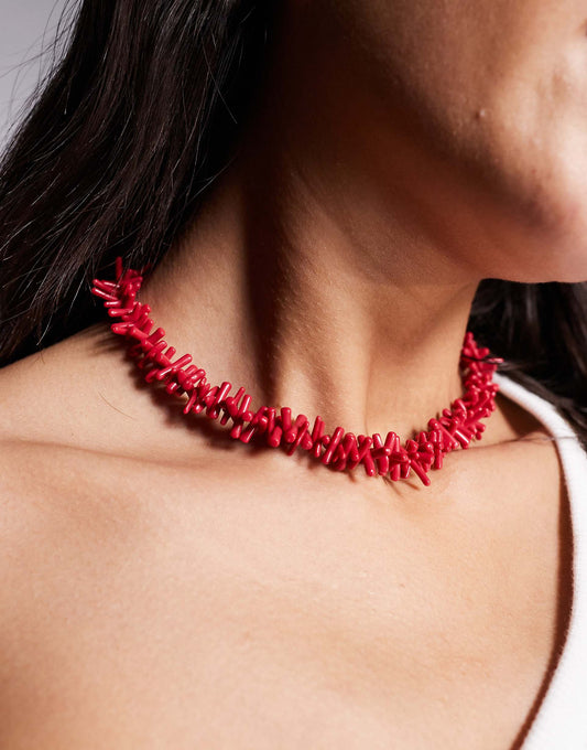 Faux Stone Chipping Necklace