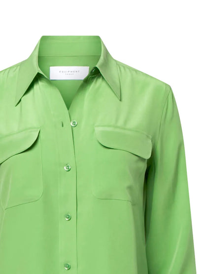 Slim Signature Silk Shirt