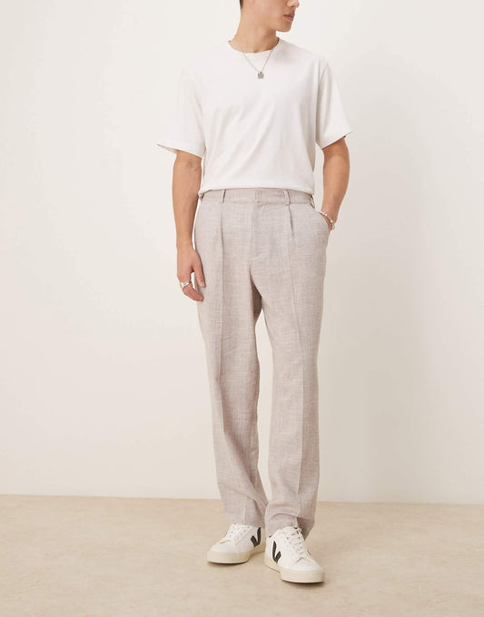 Oversized Tapered Leg Trousers