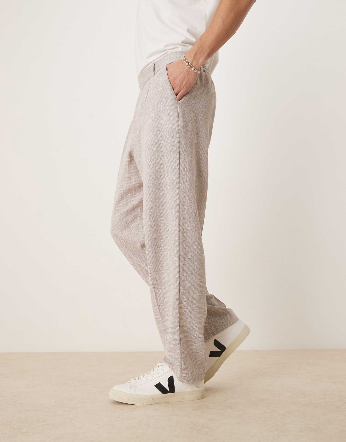 Oversized Tapered Leg Trousers