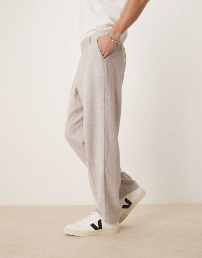 Oversized Tapered Leg Trousers