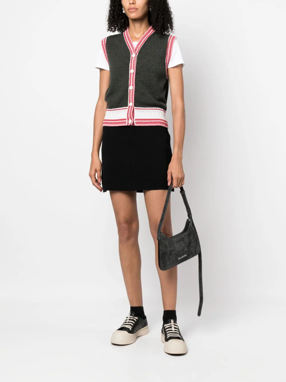 Sleeveless Cashmere Cardigan