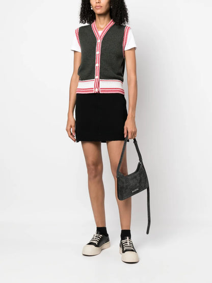 Sleeveless Cashmere Cardigan