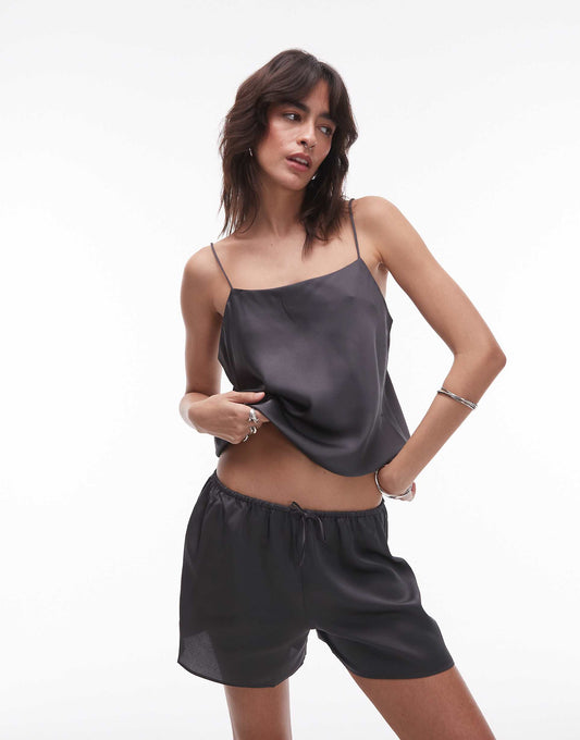 Satin Pyjama Cami Top Co-Ord
