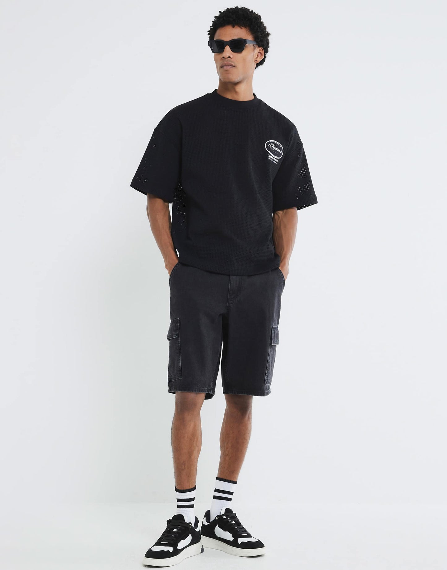 Denim Cargo Shorts