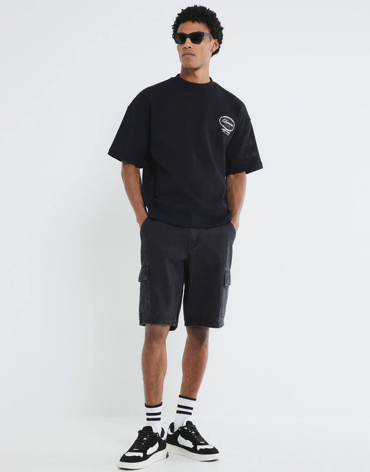 Denim Cargo Shorts
