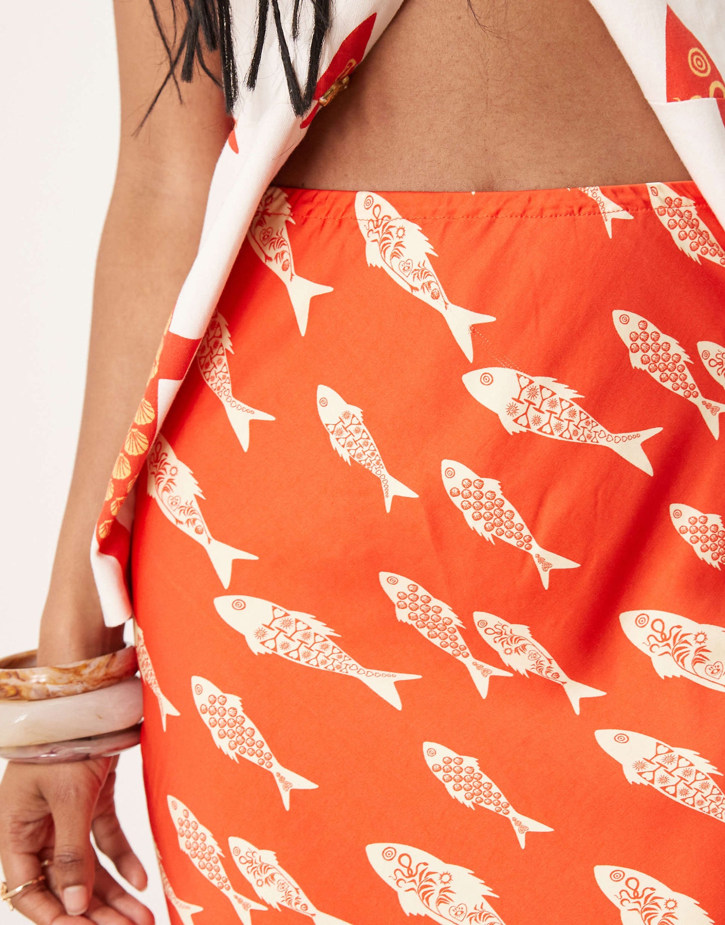 Marina Print Maxi Skirt Co-Ord