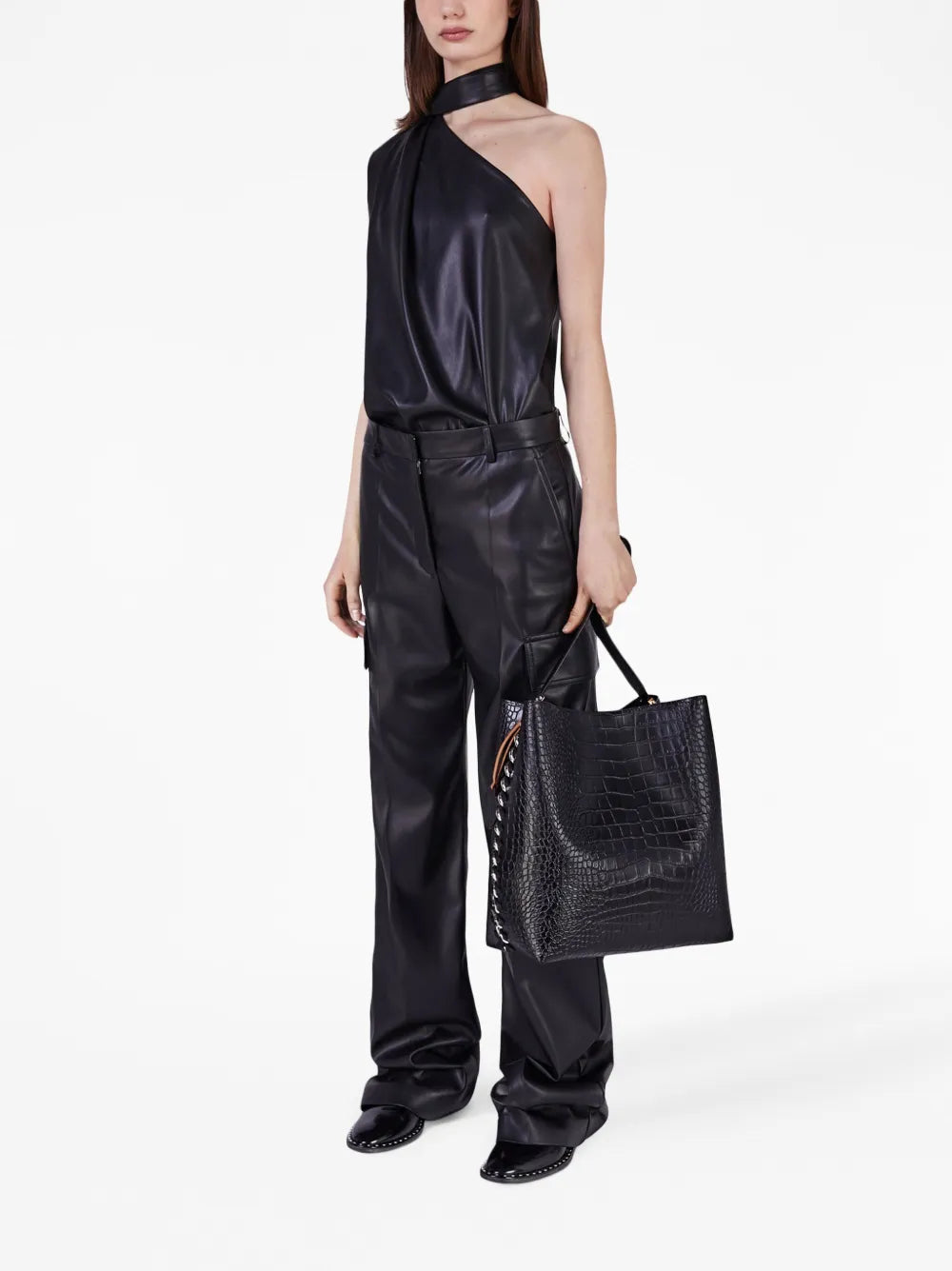Scarf One-Shoulder Top