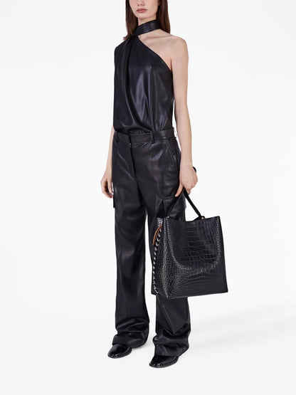Scarf One-Shoulder Top