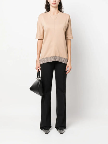 Contrast-Hem T-Shirt