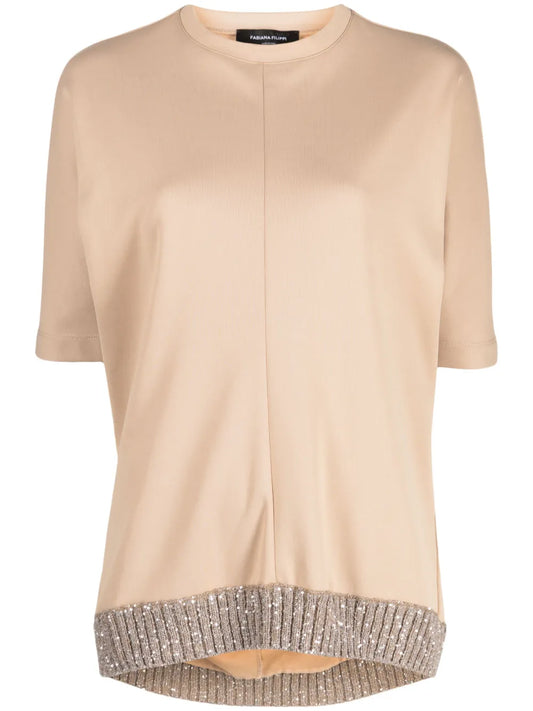 Contrast-Hem T-Shirt
