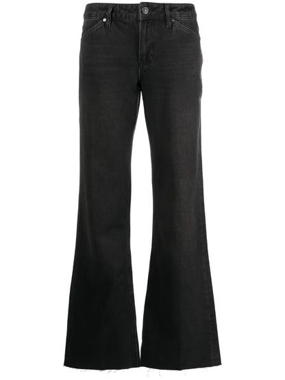 Sonja Distressed Wide-Leg Jeans
