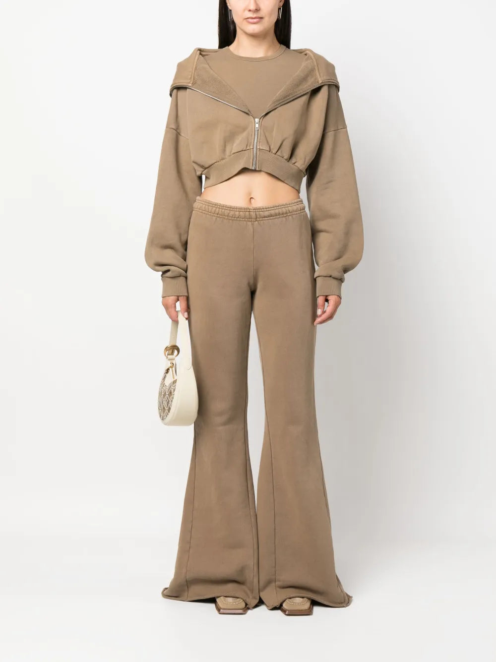 Stand-Up Collar Zip-Up Hoodie
