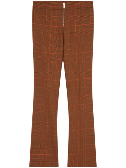 Prince-Of-Wales Slim-Cut Trousers