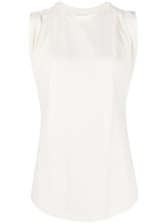 Pleat-Detailing Tank Top