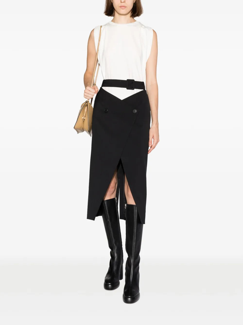 Pleat-Detailing Tank Top