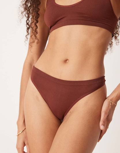 Ribbed Thong