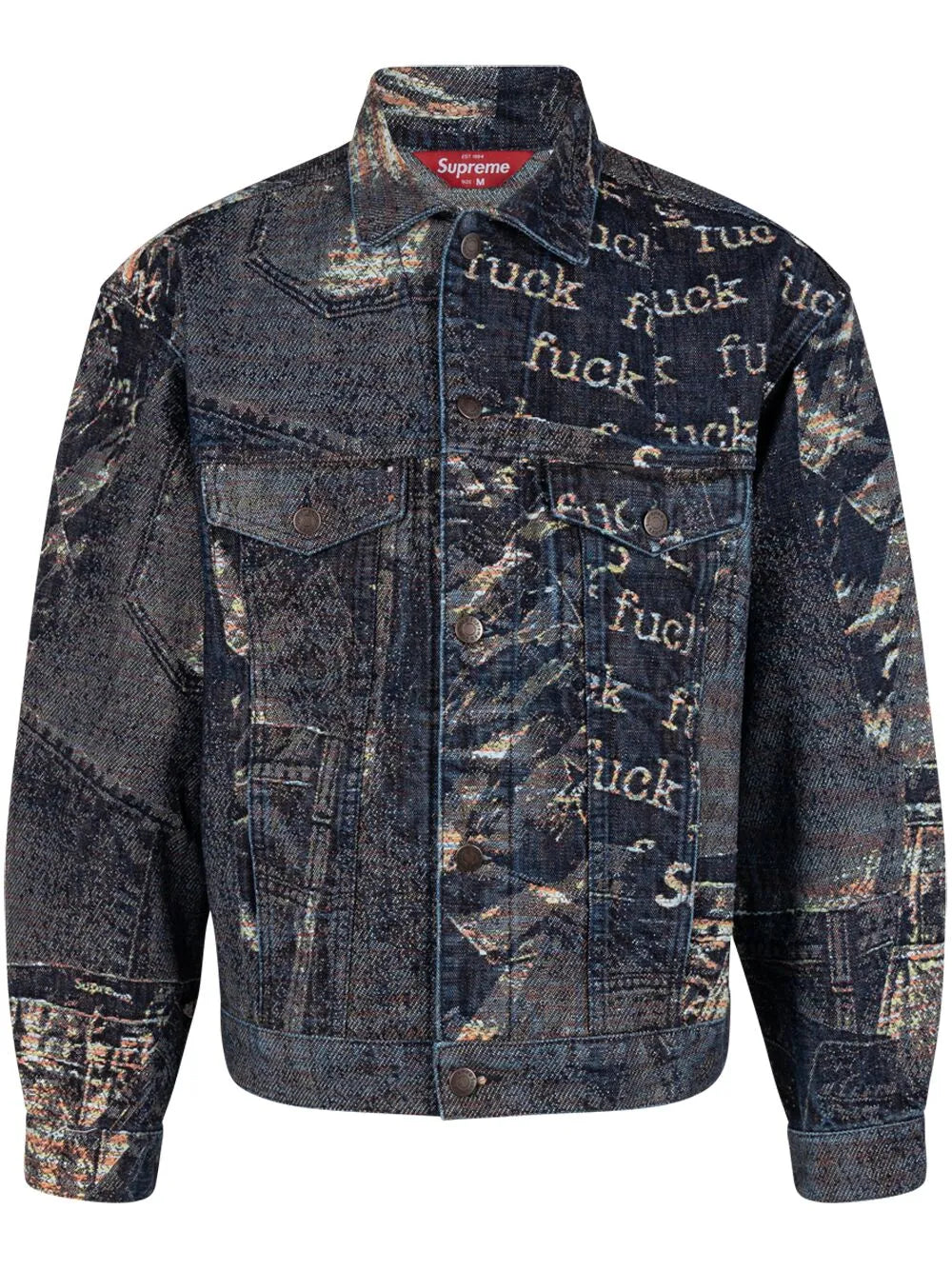 Archive Denim Jacquard Trucker Jacket