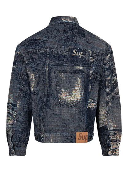 Archive Denim Jacquard Trucker Jacket