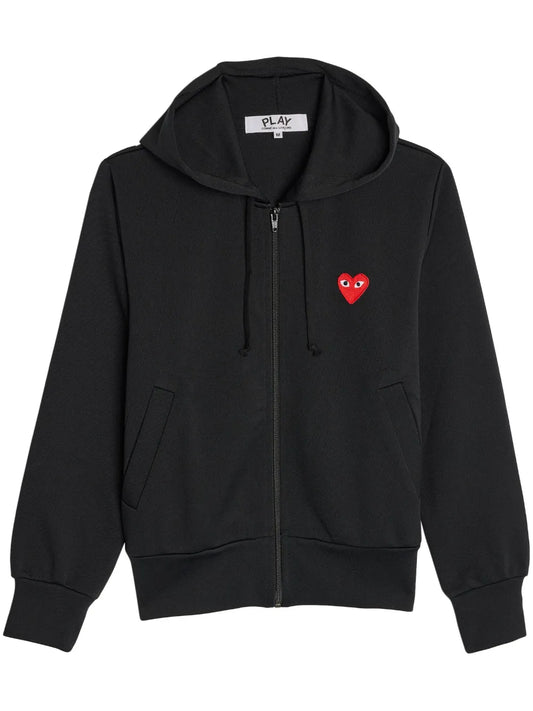 Logo-Patch Zipped Hoodie