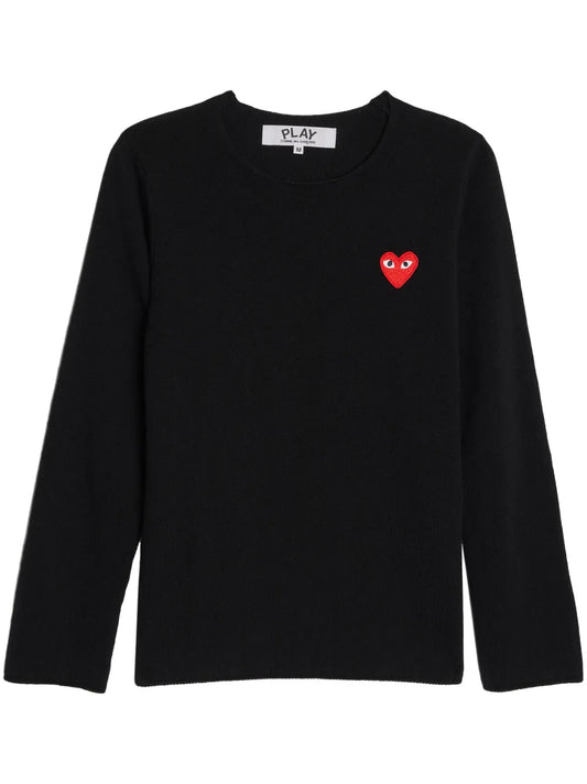 Logo-Patch Cotton Jumper