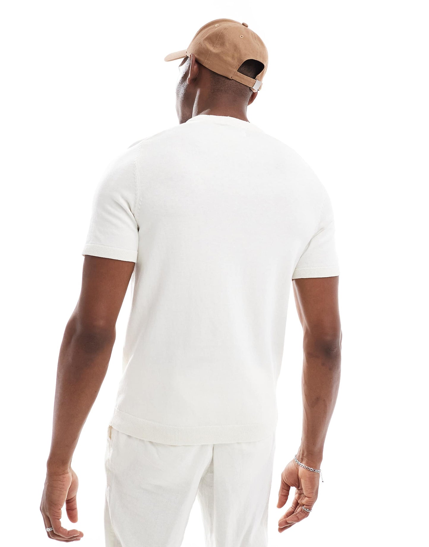 Knitted Crew Neck T-Shirt