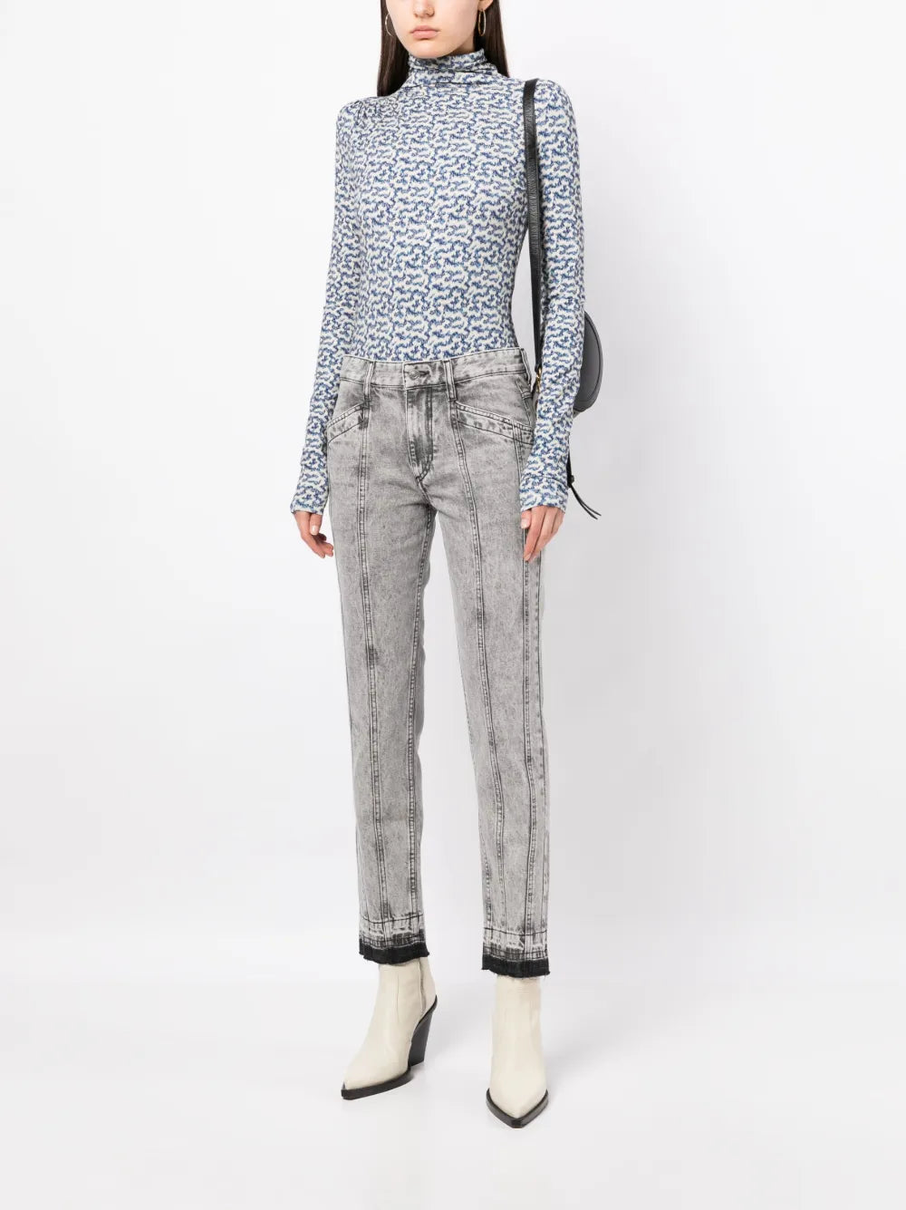Graphic-Print Long-Sleeve Top