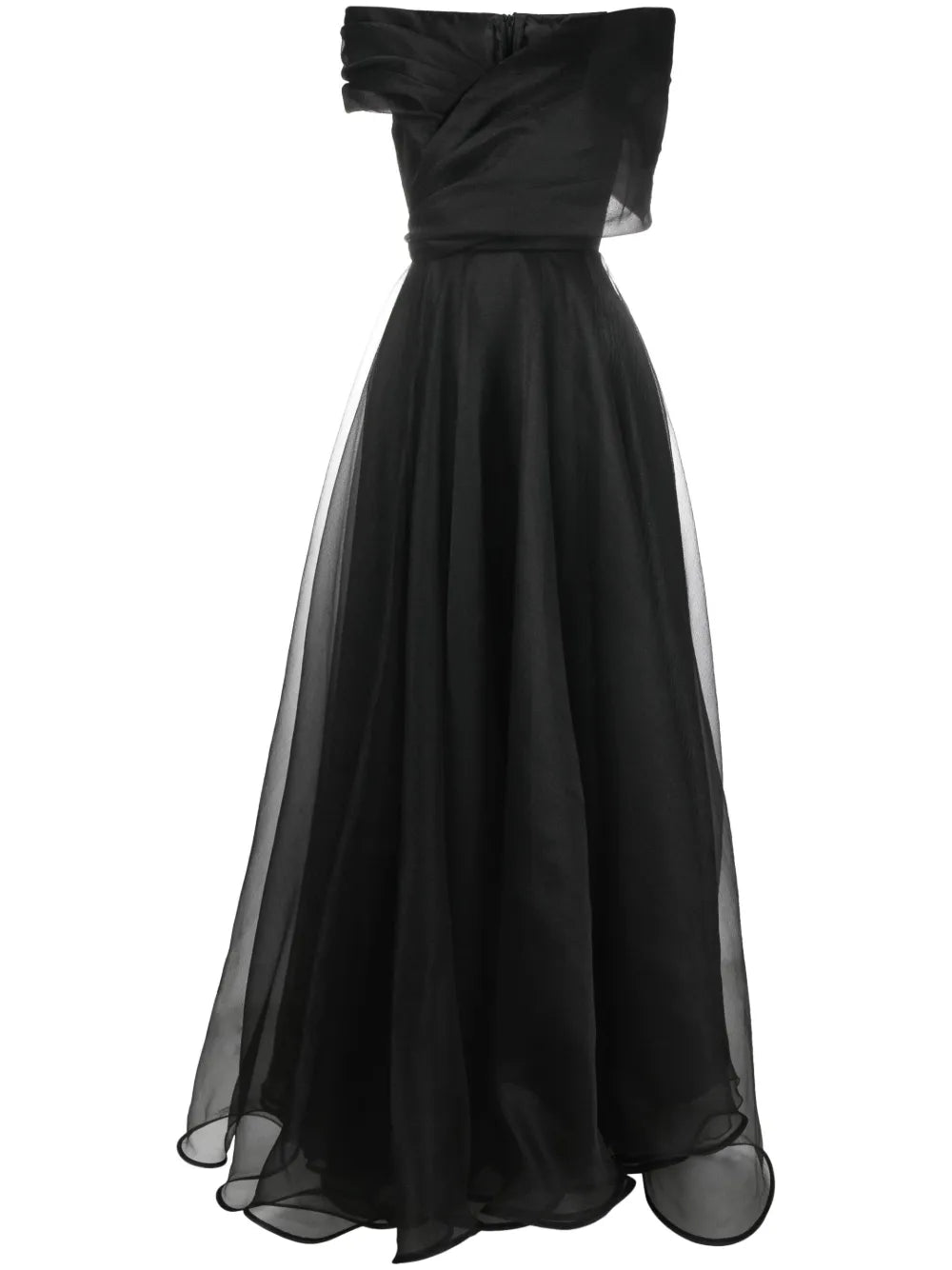 V-Neck Ruched Maxi Dress