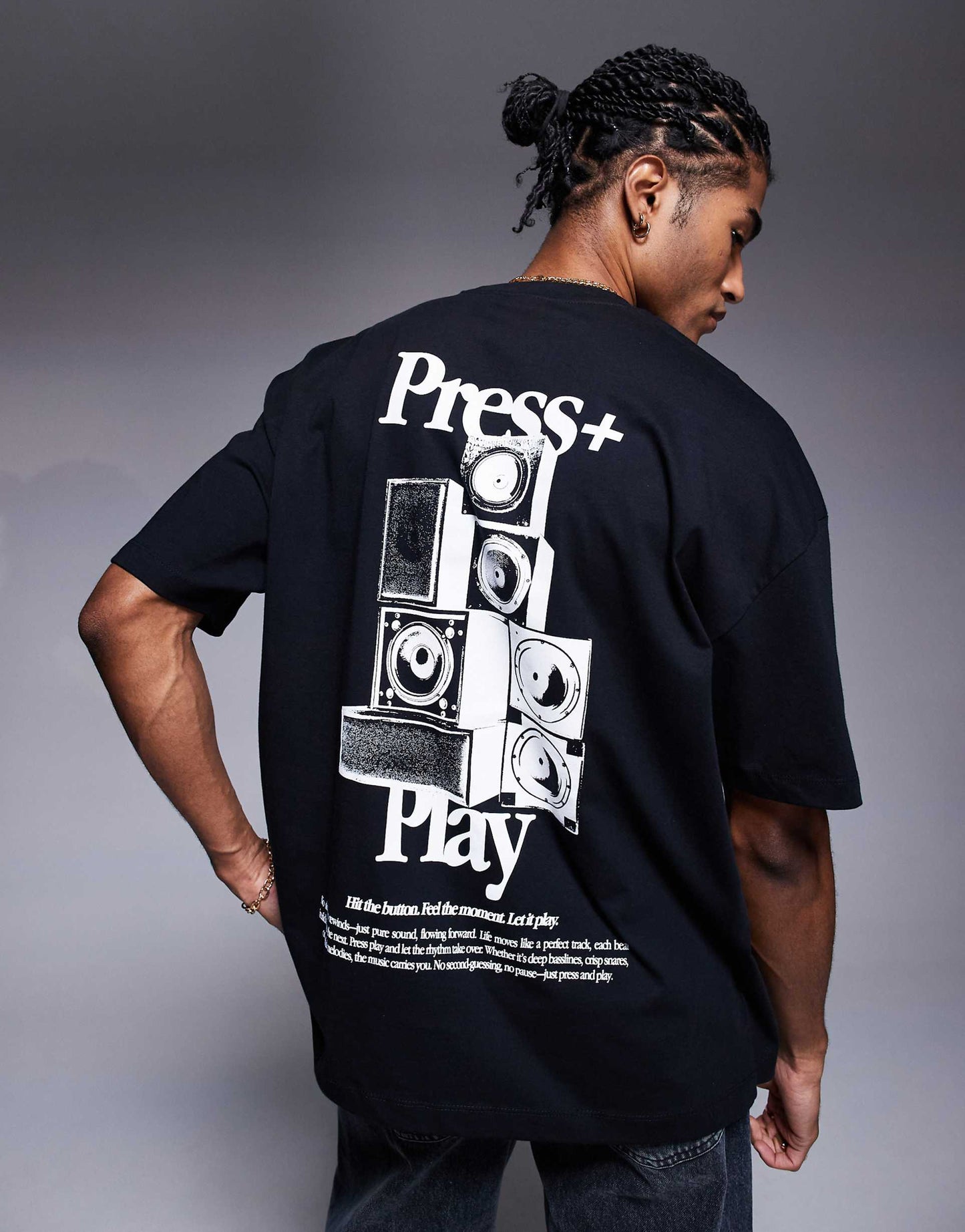 Oversized T-Shirt With Front And Back Print