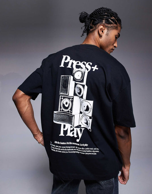 Oversized T-Shirt With Front And Back Print