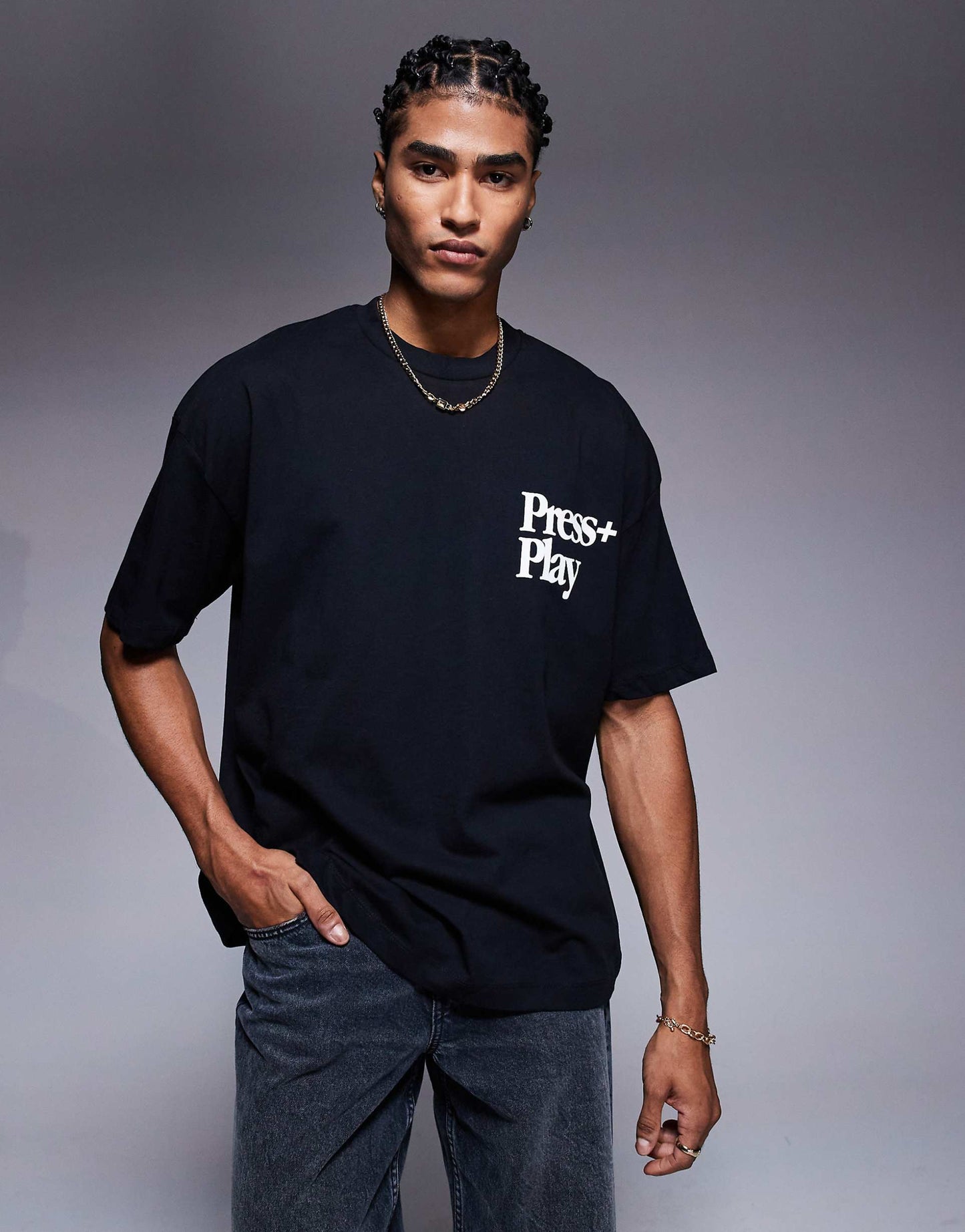 Oversized T-Shirt With Front And Back Print