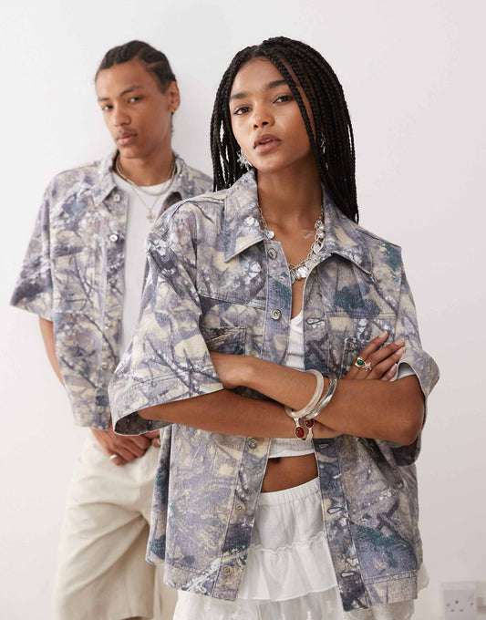 Unisex Denim Boxy Shirt