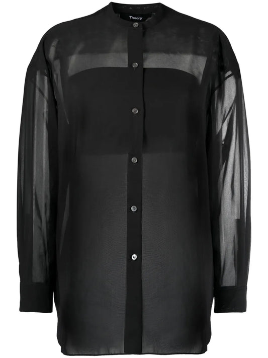 Sheer Long-Sleeve Shirt