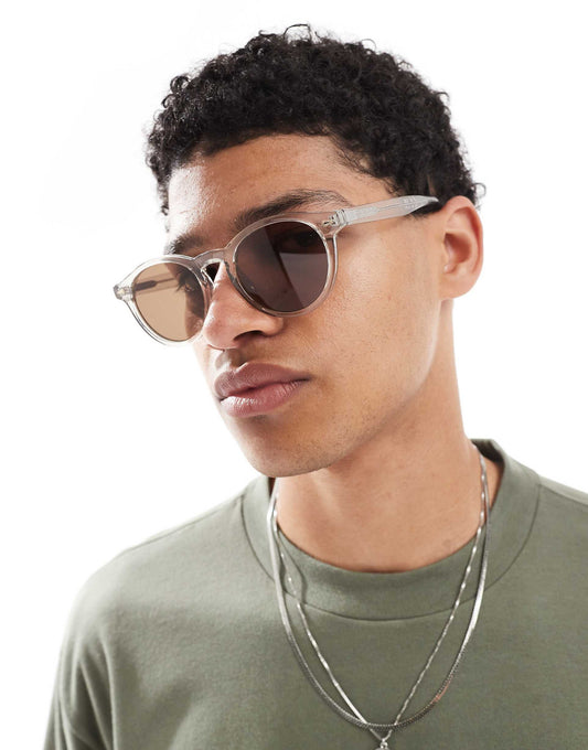 Classic Transparent Round Sunglasses