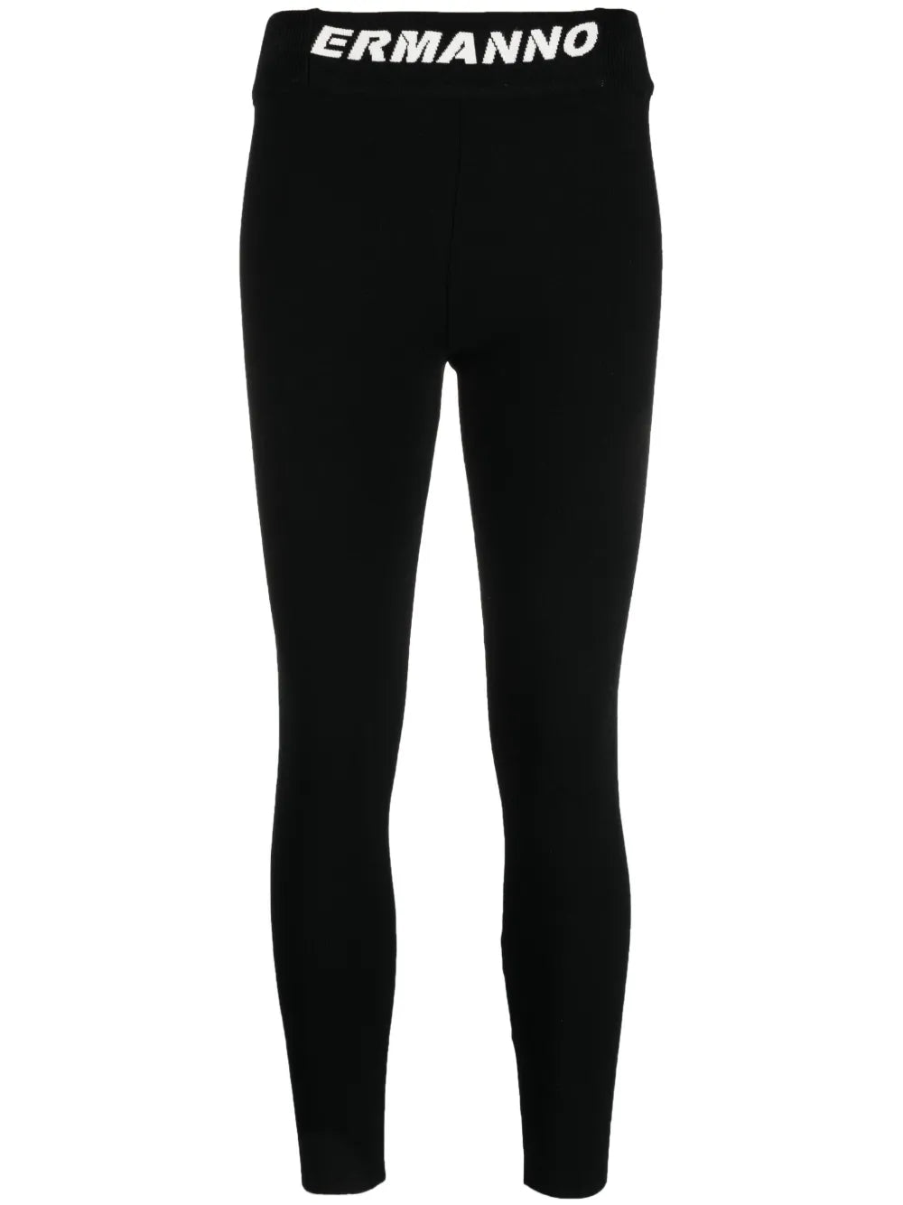 Logo-Waistband Mid-Rise Leggings