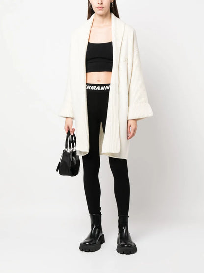 Logo-Waistband Mid-Rise Leggings