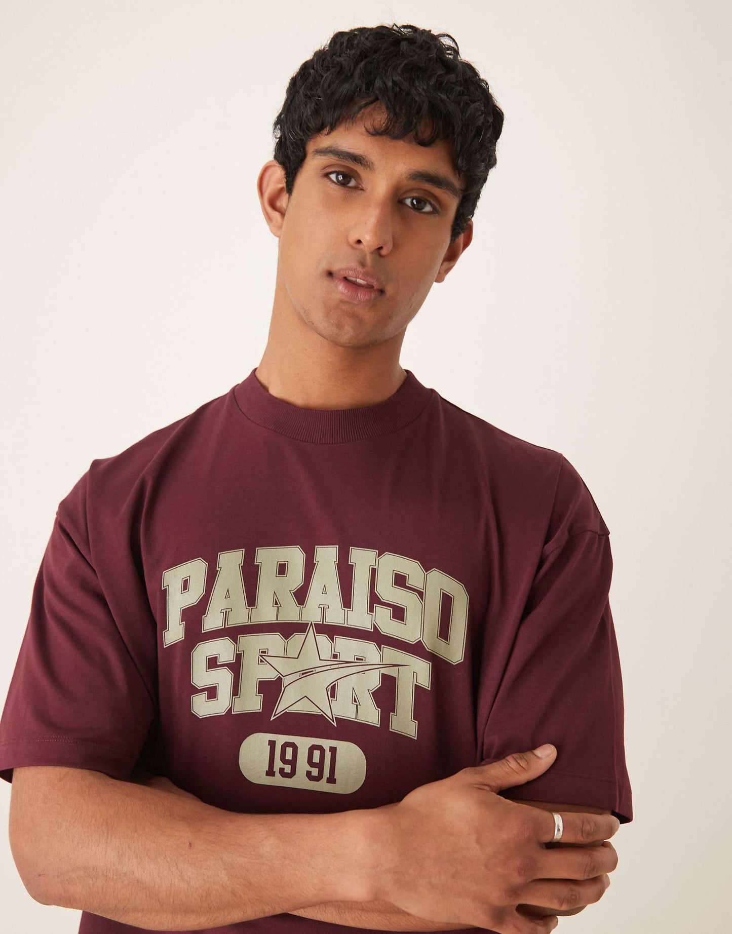 Heavyweight Boxy Oversized T-Shirt With Print