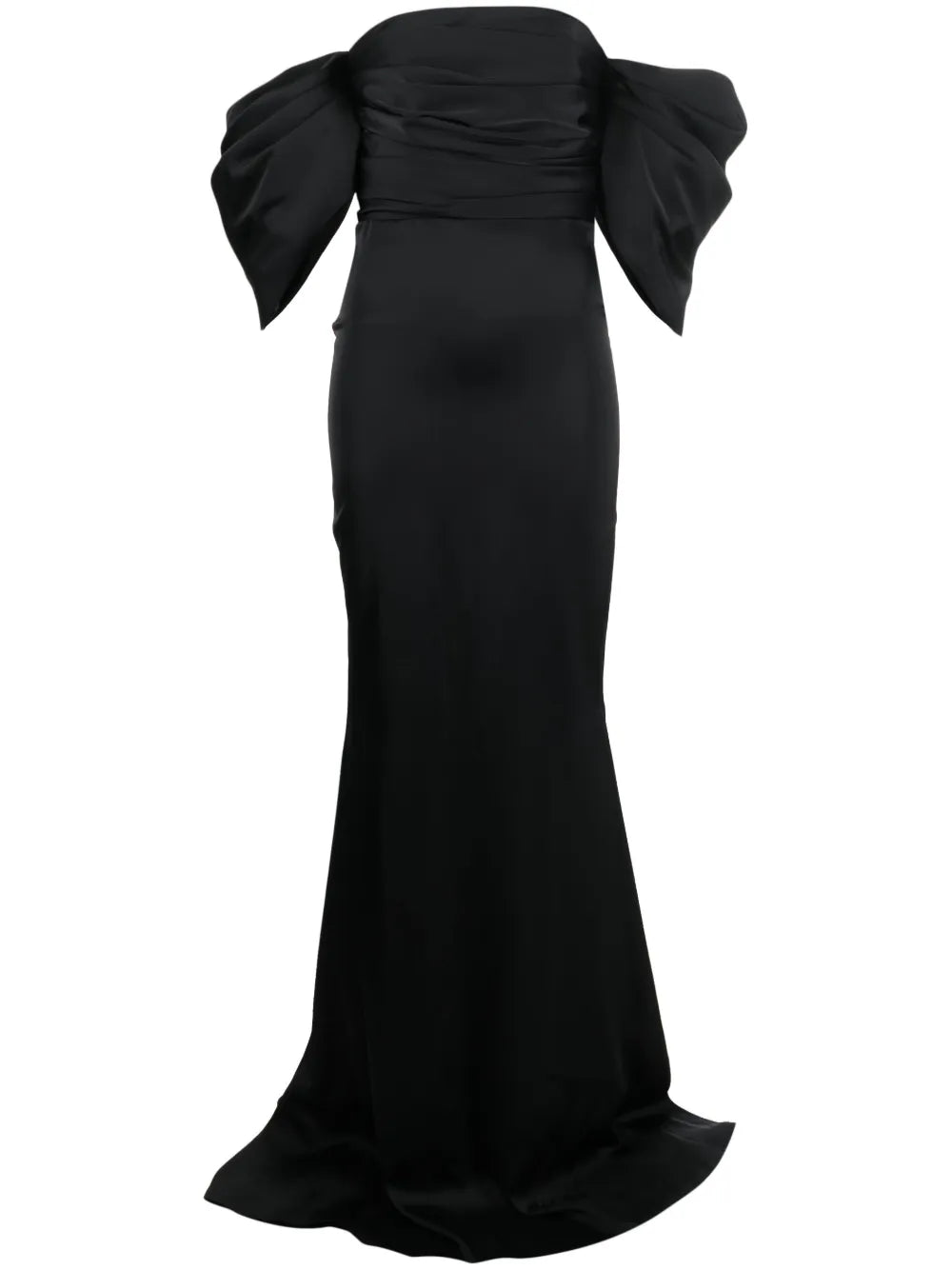 Off-Shoulder Ruched Maxi Dress