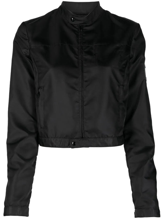 Logo-Patch Cropped Jacket