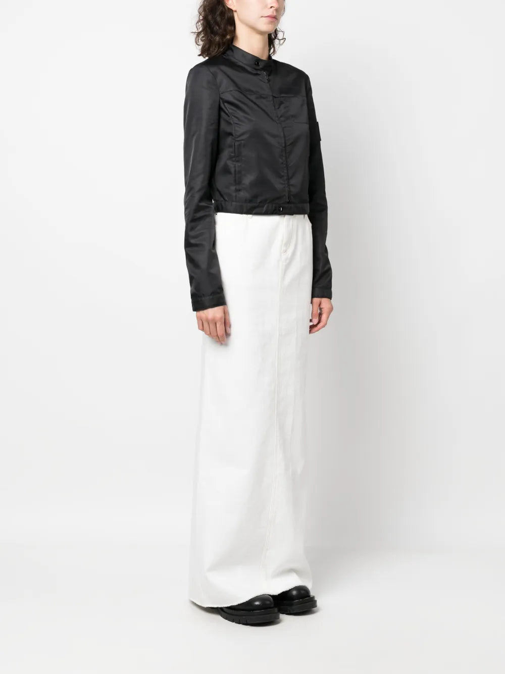 Logo-Patch Cropped Jacket