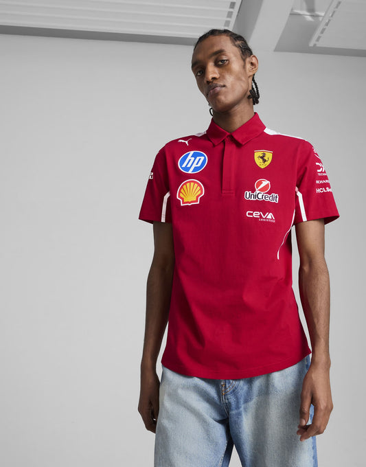 Scuderia Ferrari Hp 2025 Team Polo Shirt